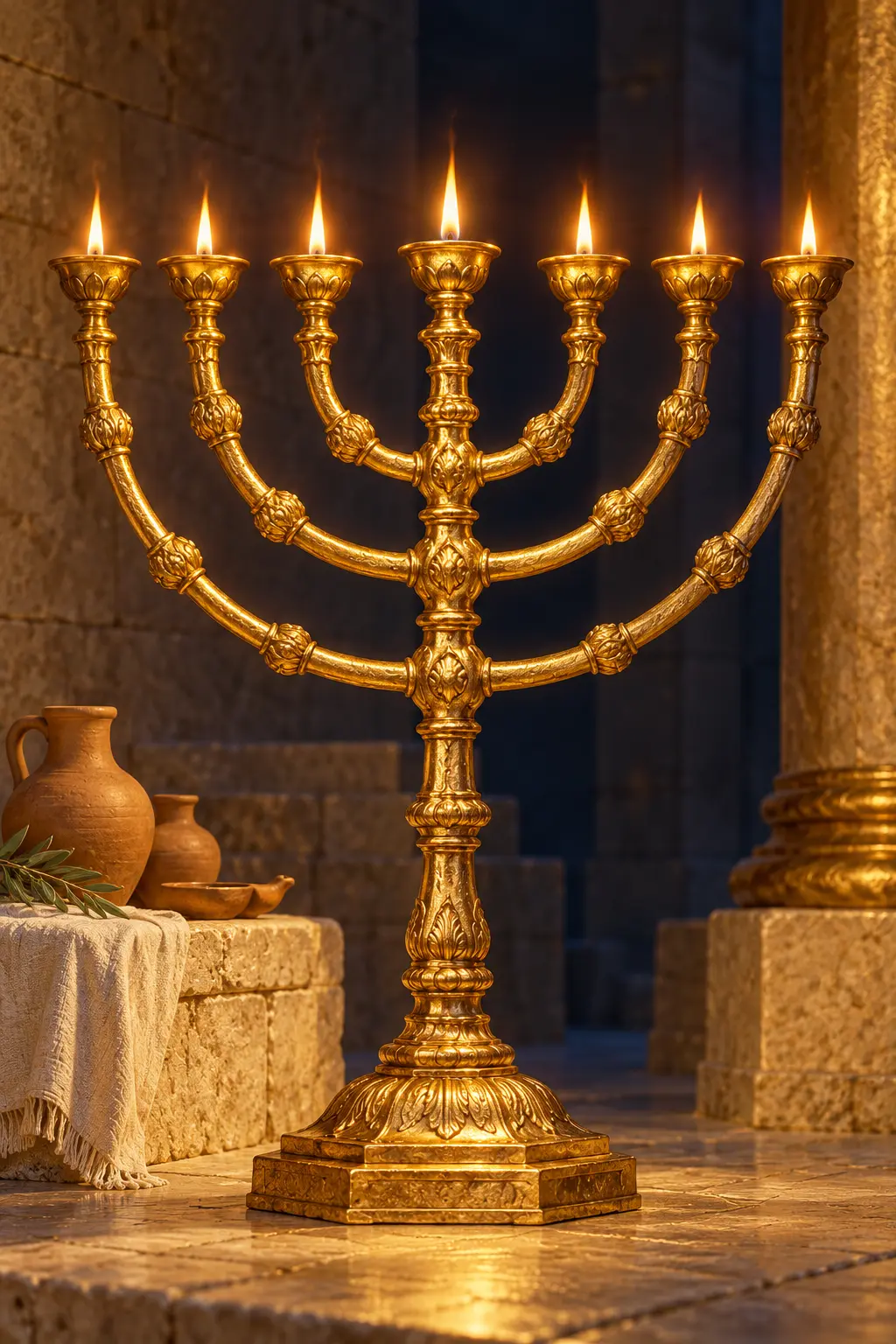 Hanukkah / Dedication — source-inspired artistic interpretation