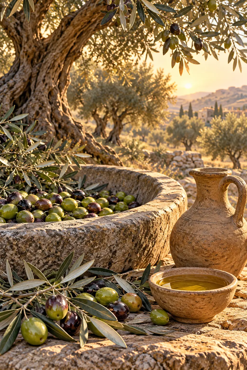 Firstfruits of New Oil — source-inspired artistic interpretation