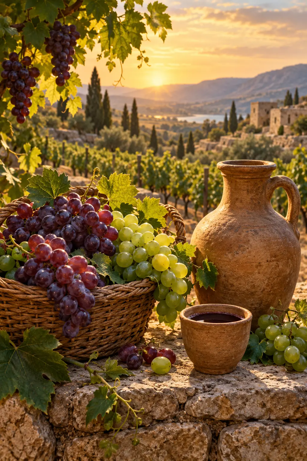 Firstfruits of New Wine — source-inspired artistic interpretation