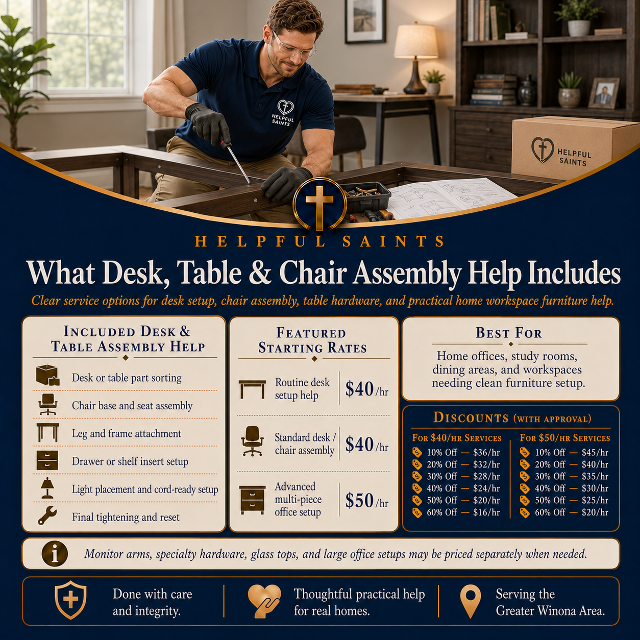 Helpful Saints Winona MN – List of Services and Price Guide – Assembly 3