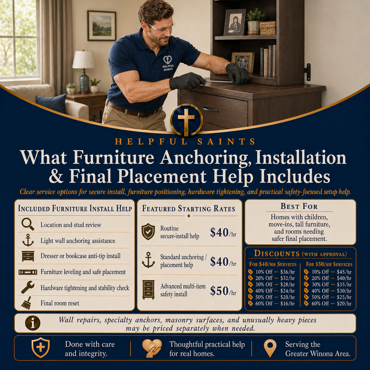 Helpful Saints Winona MN – List of Services and Price Guide – Assembly 6