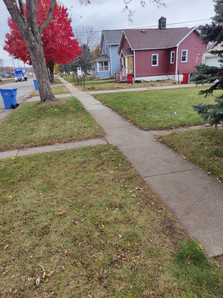 Raked Leaves WInona Minnesota