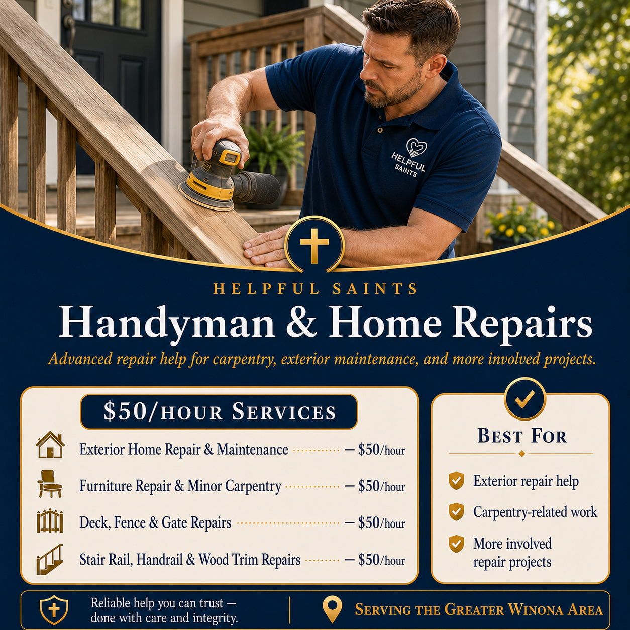 Helpful Saints Winona MN – List of Services and Price Guide – Handy 4
