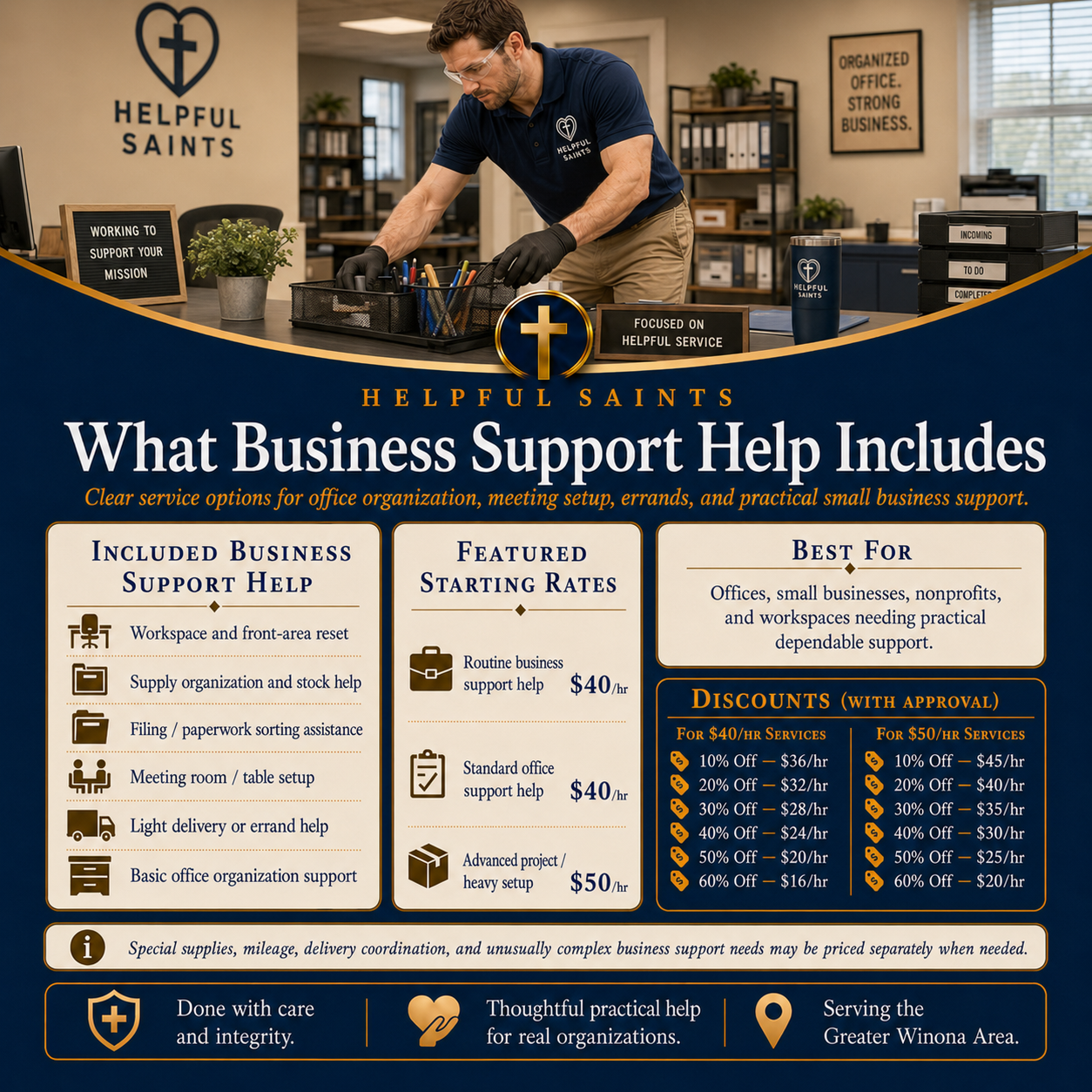 Helpful Saints Winona MN – List of Services and Price Guide – Ministry 3