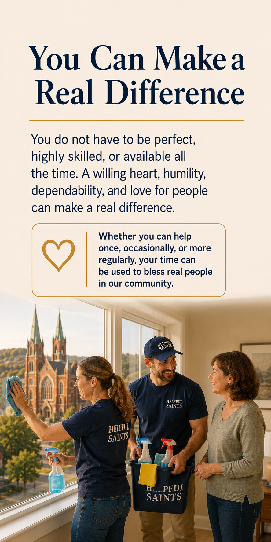 Volunteer with Helpful Saints