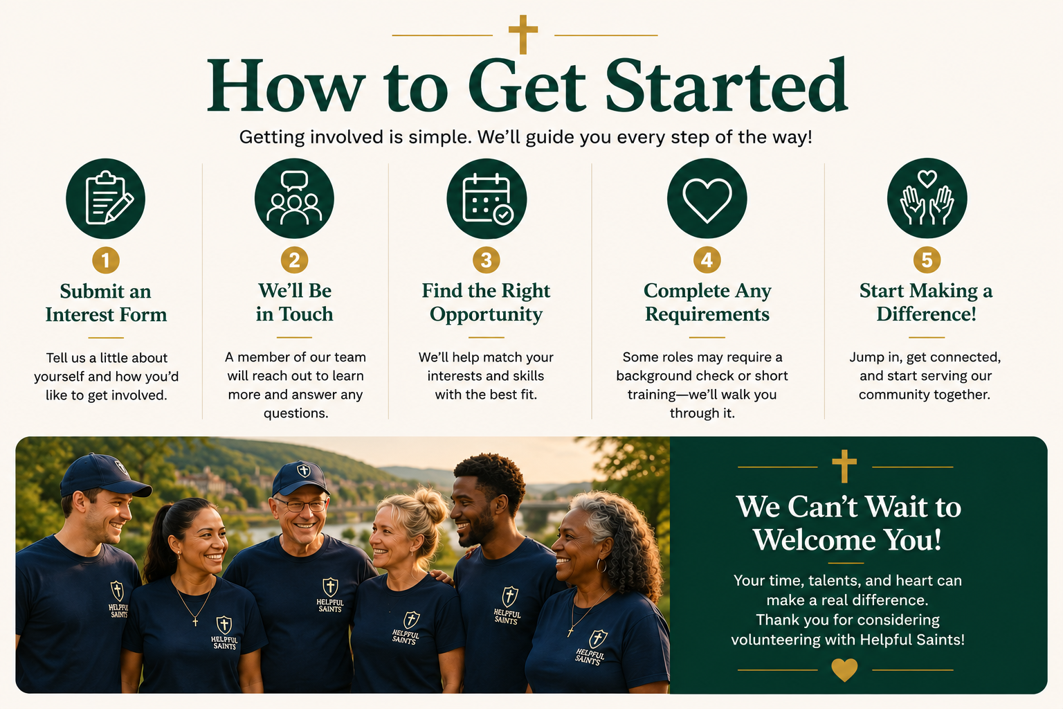 Volunteer with Helpful Saints