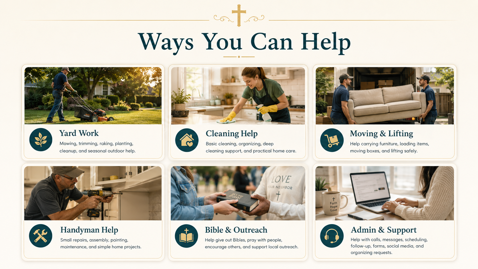 Volunteer with Helpful Saints