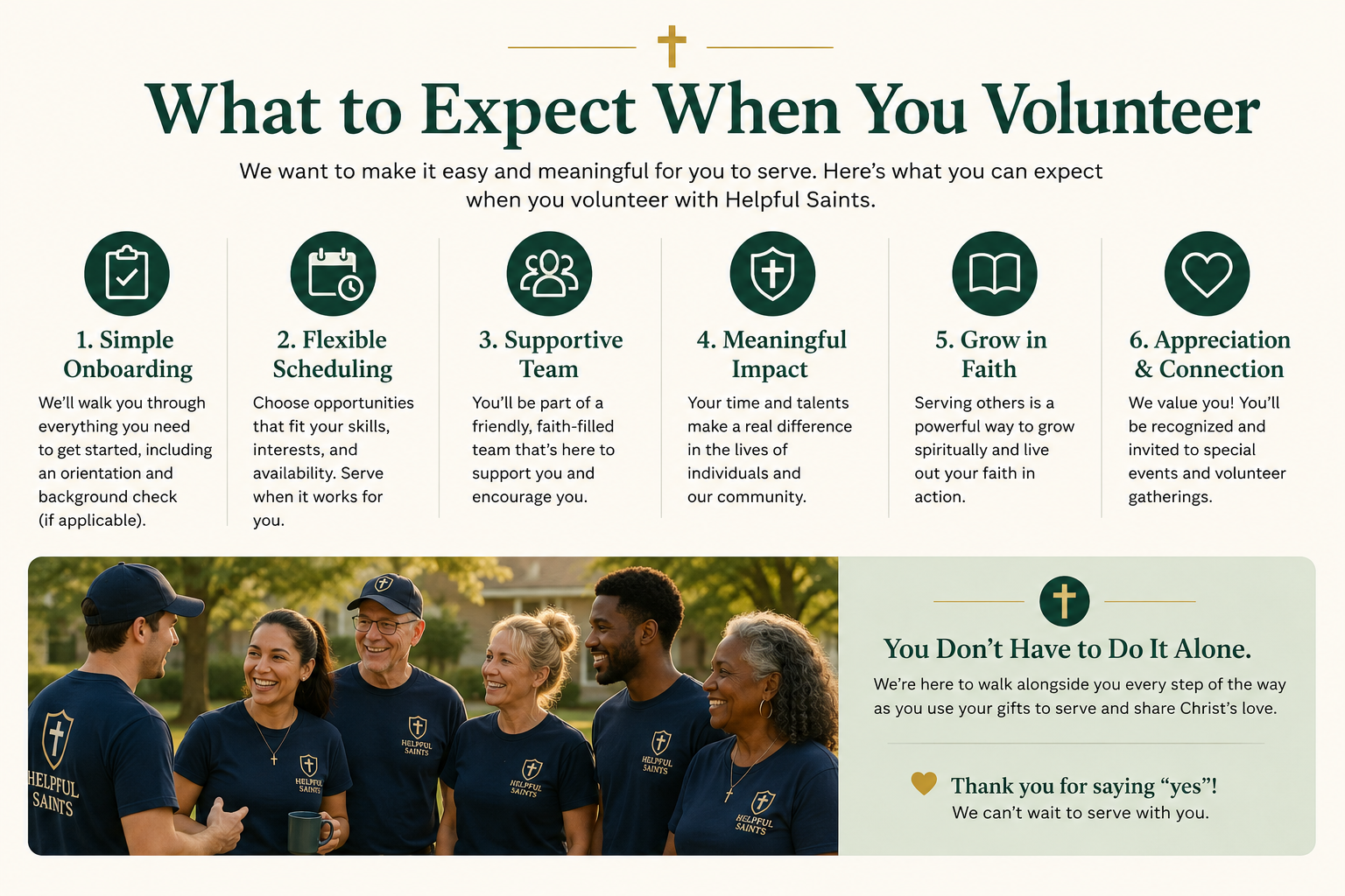 Volunteer with Helpful Saints
