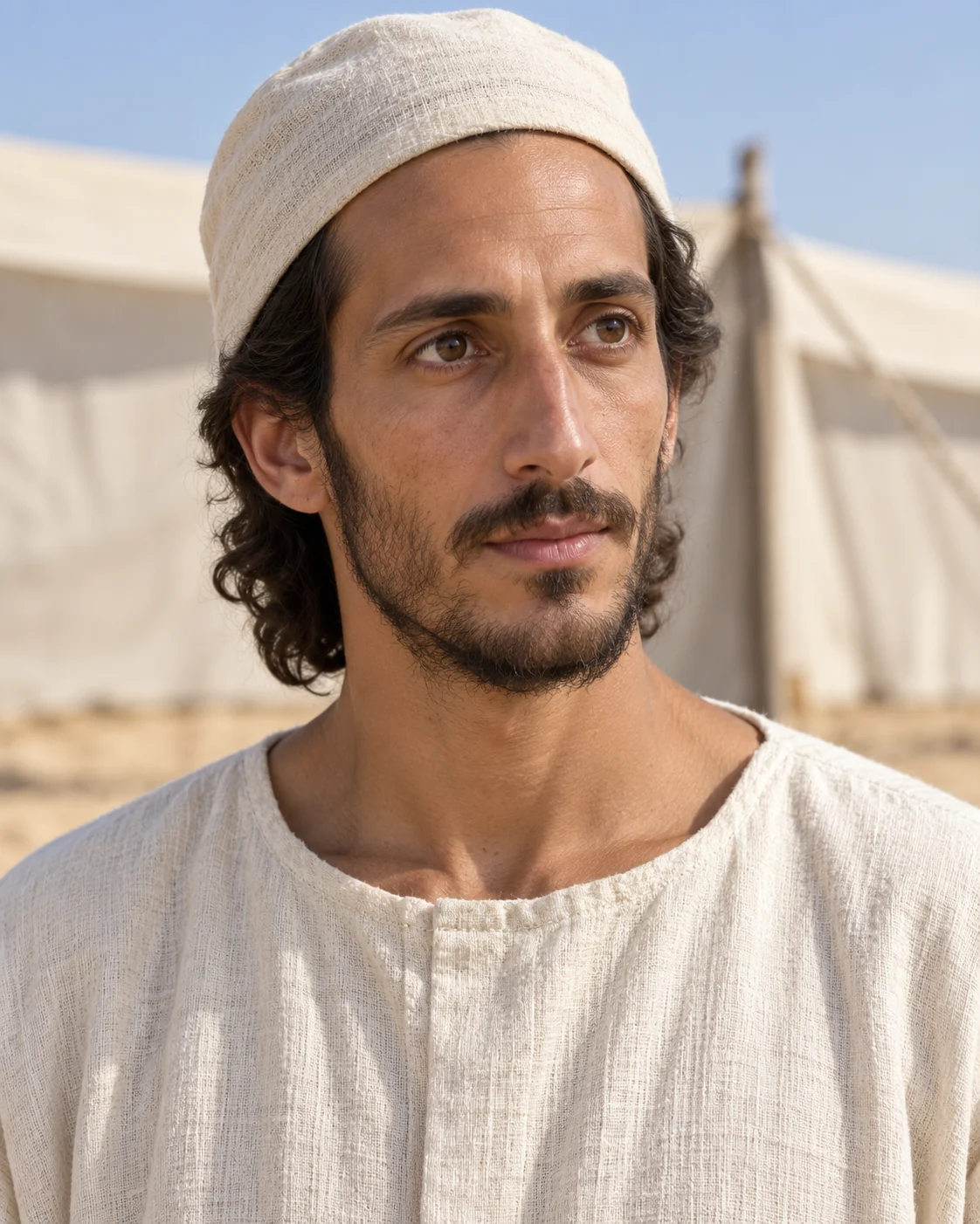 Photorealistic artistic reconstruction of Abihu; exact appearance and garment details are uncertain.