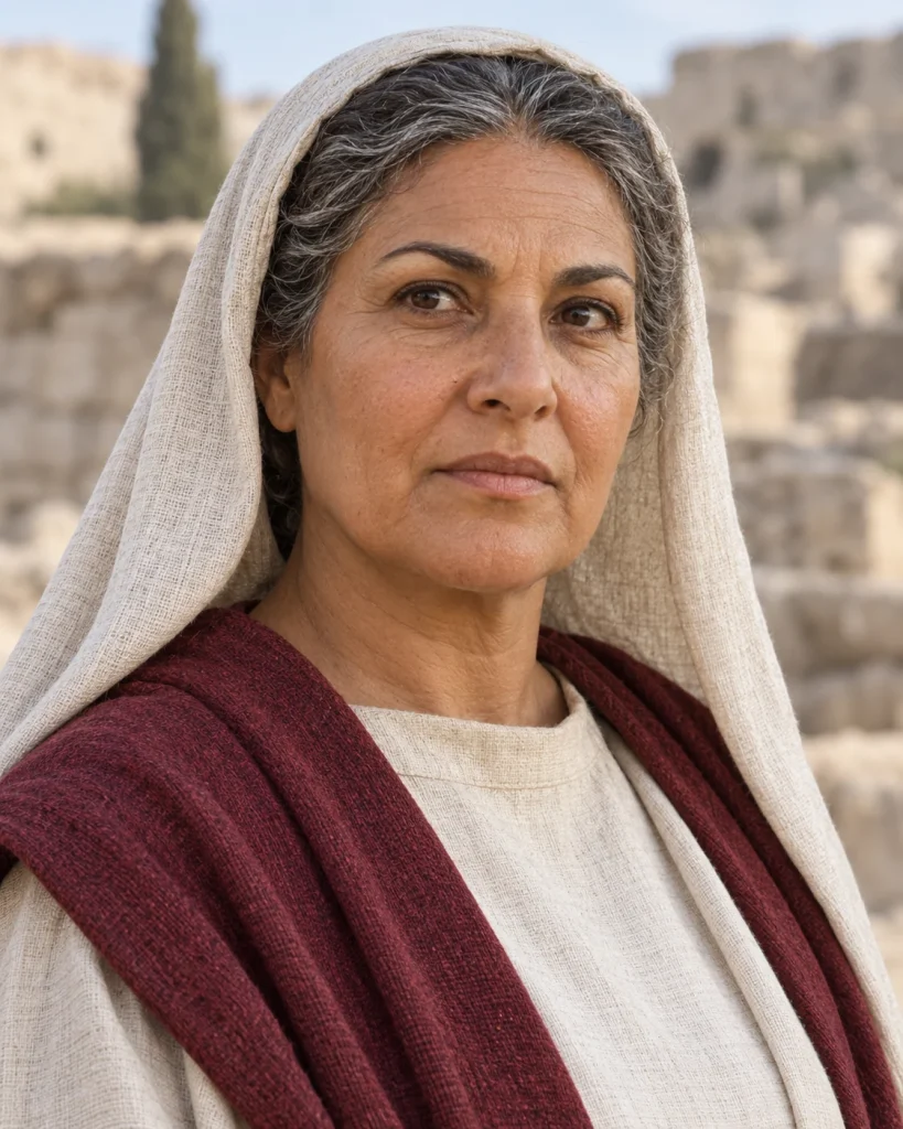 Photorealistic artistic reconstruction of Athaliah; exact appearance and garment details are uncertain.