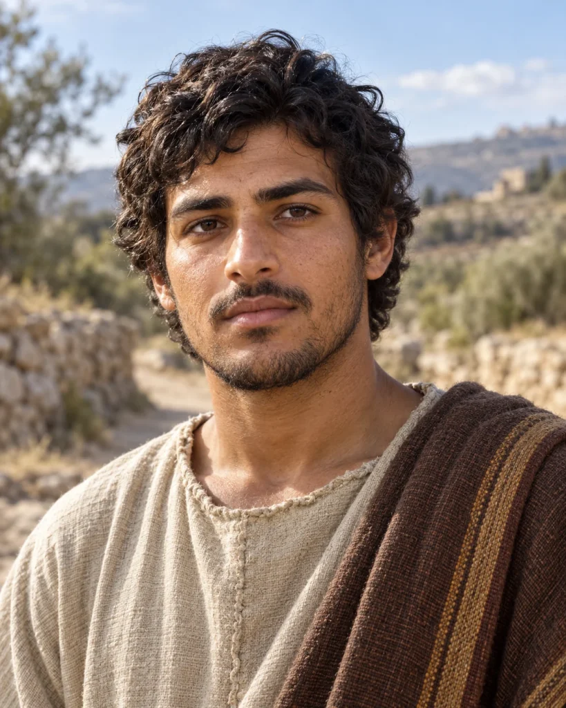 Photorealistic artistic reconstruction of Benjamin son of Jacob in historically informed clothing appropriate to the selected narrative setting.