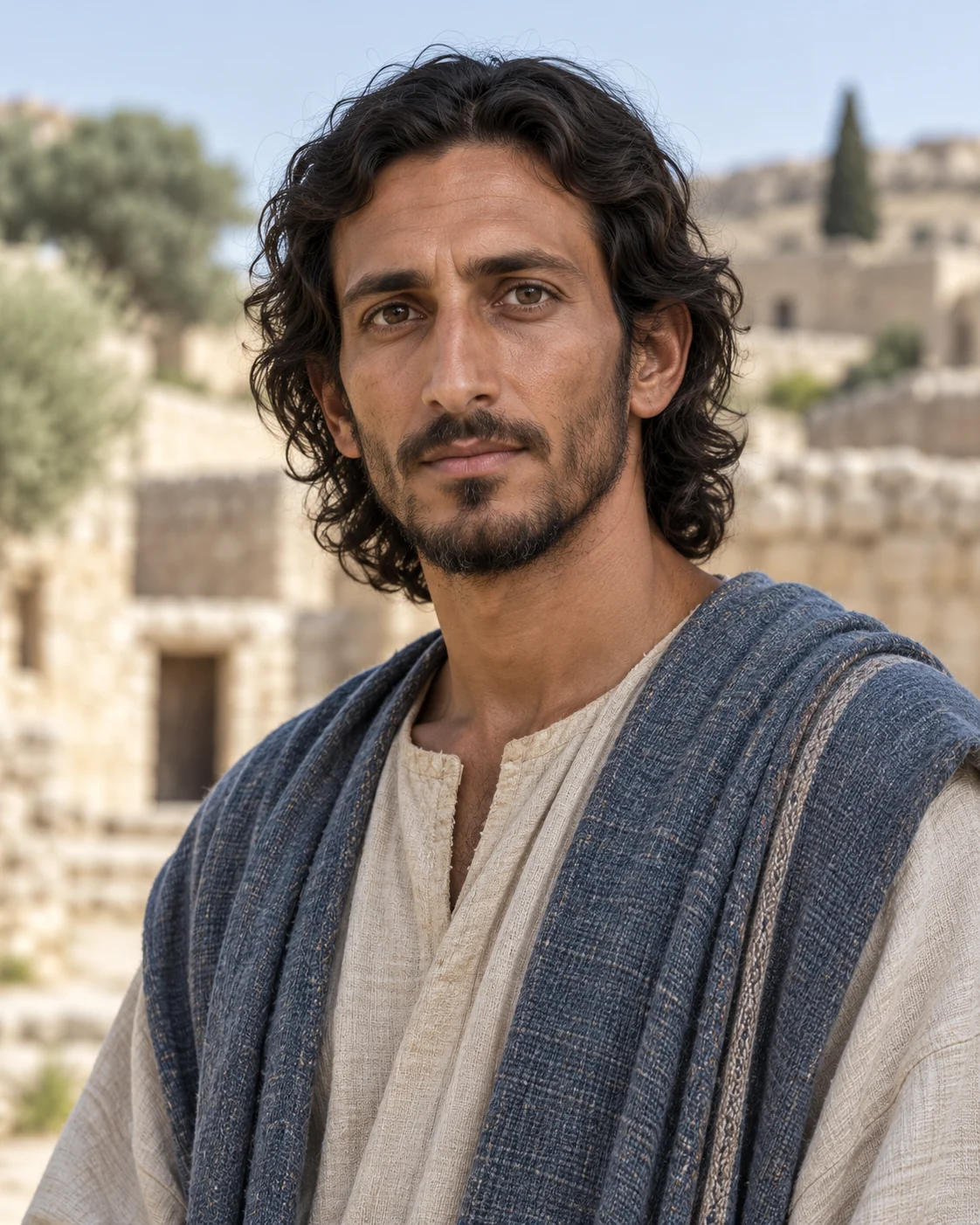 Photorealistic artistic reconstruction of Ehud; exact appearance and garment details are uncertain.