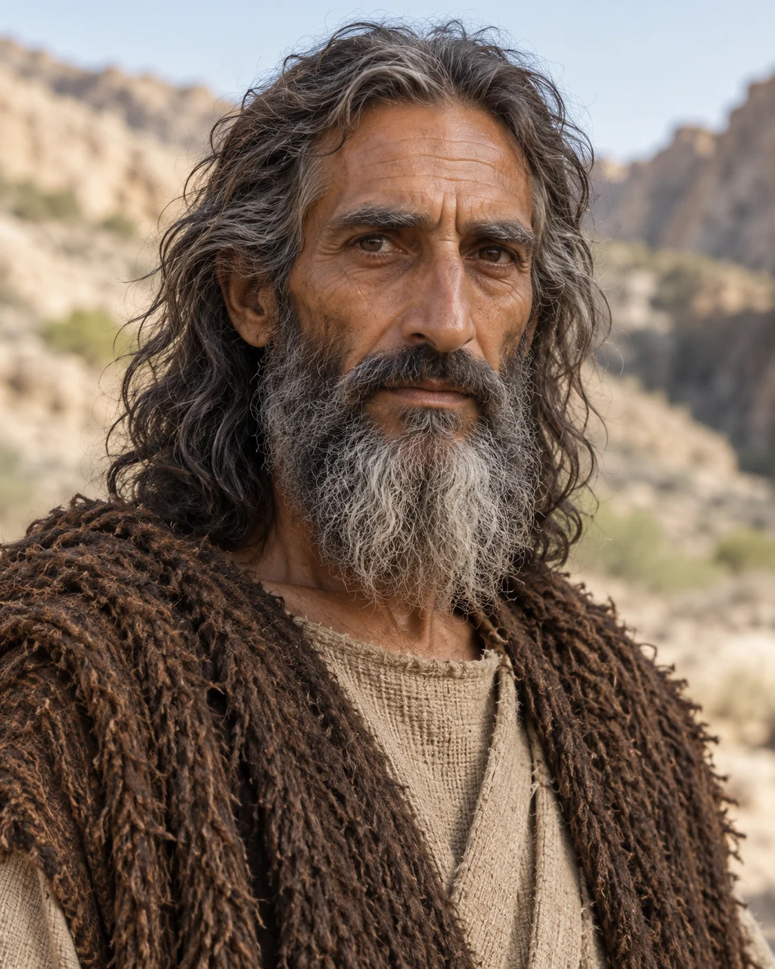 Photorealistic artistic reconstruction of Elijah; appearance and clothing details are uncertain.