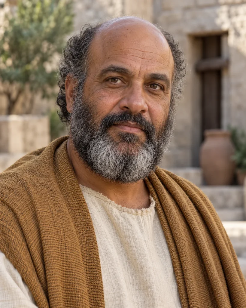 Photorealistic artistic reconstruction of Elisha; appearance and clothing details are uncertain.