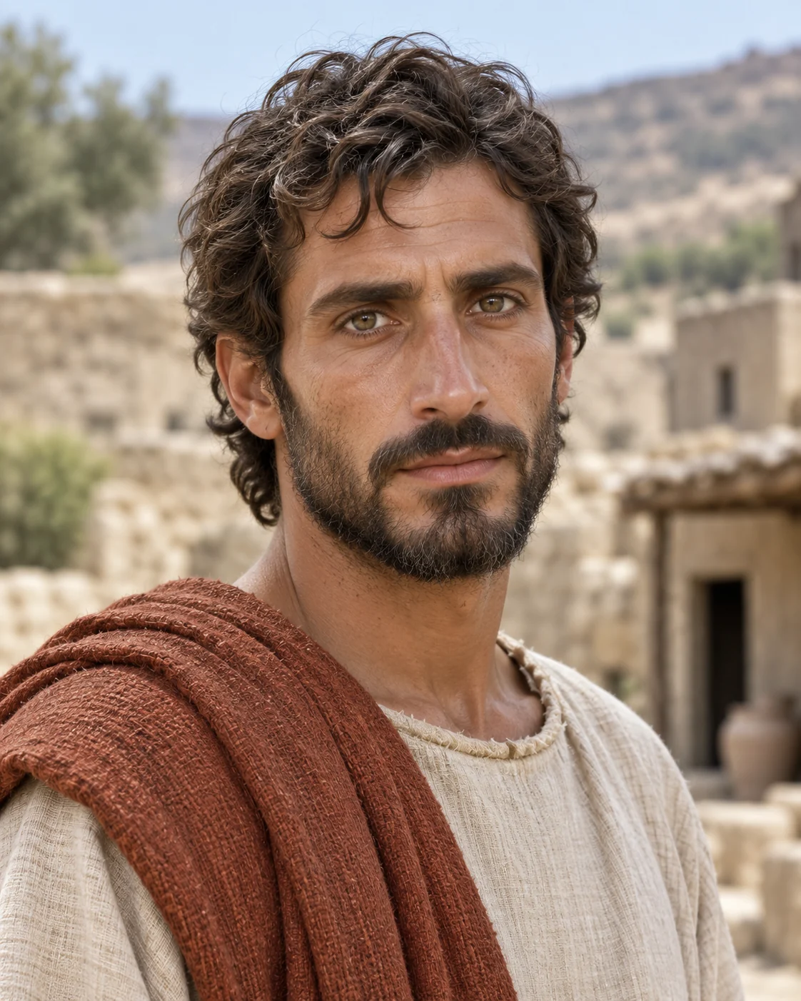 Photorealistic artistic reconstruction of Gideon; exact appearance and garment details are uncertain.