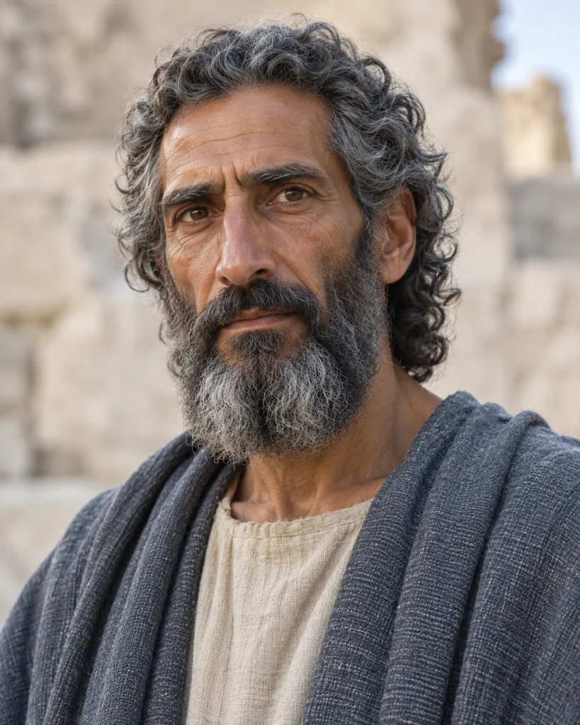Photorealistic artistic reconstruction of Isaiah; appearance and clothing details are uncertain.