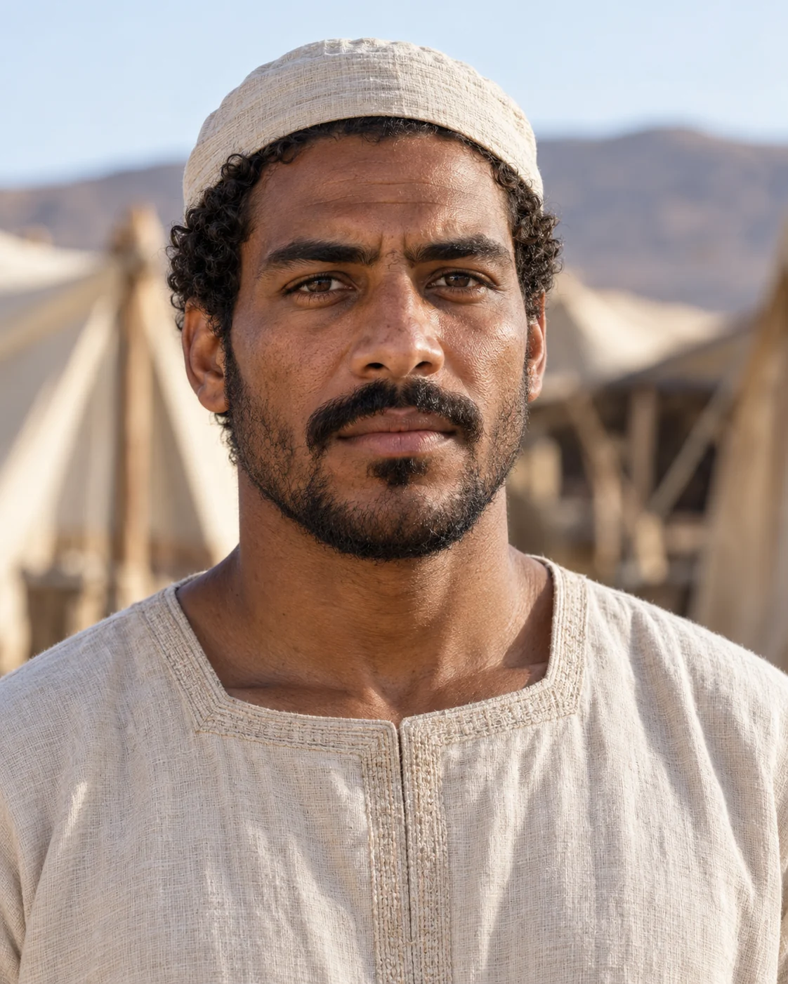 Photorealistic artistic reconstruction of Ithamar; exact appearance and garment details are uncertain.