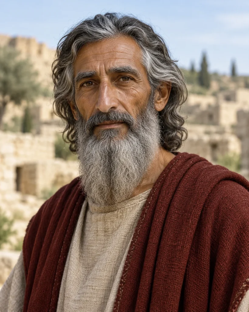 Photorealistic artistic reconstruction of Jair (judge); exact appearance and garment details are uncertain.