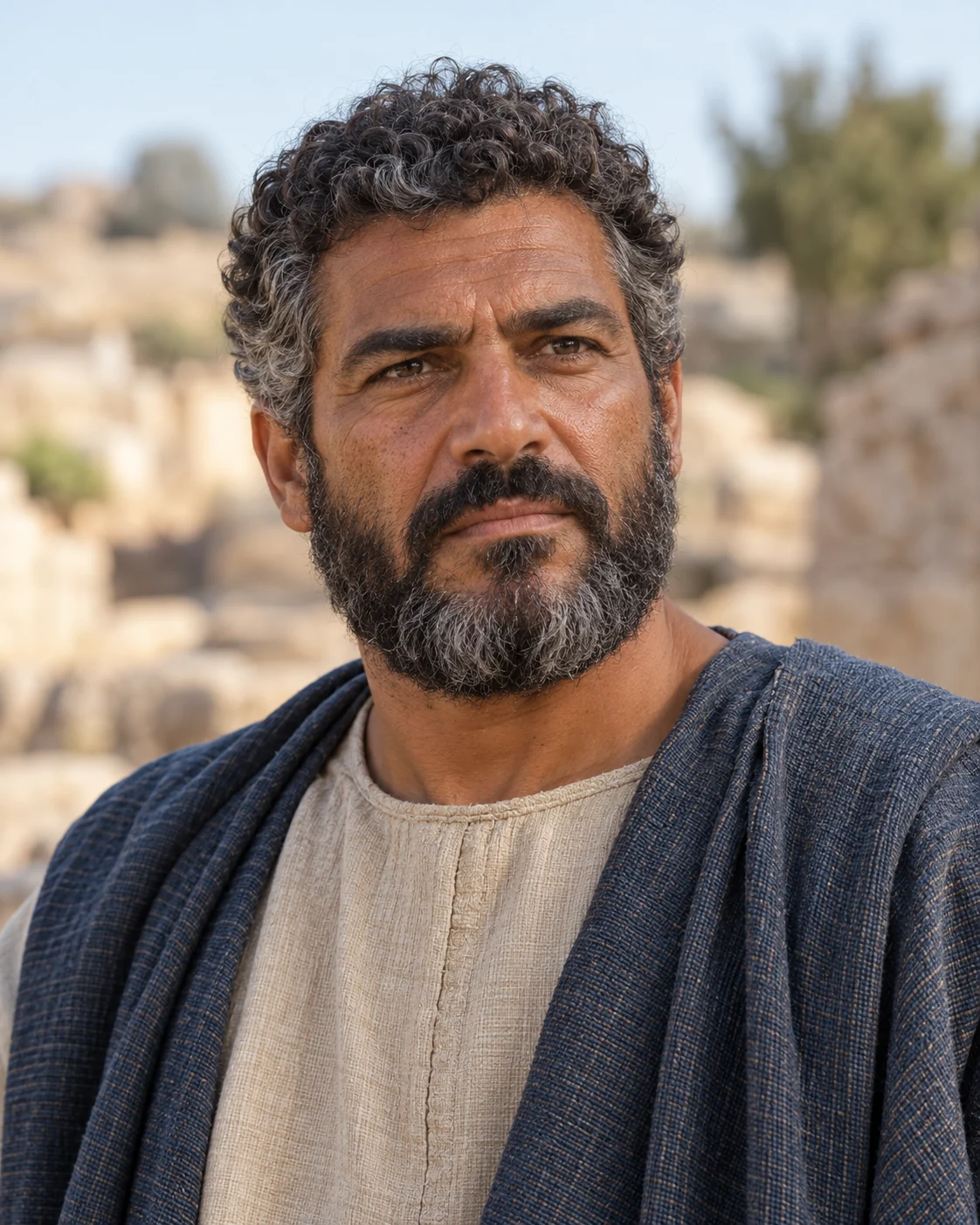 Photorealistic artistic reconstruction of Jehu (king of Israel); exact appearance and garment details are uncertain.