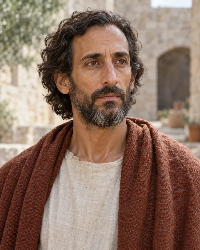 Photorealistic artistic reconstruction of Jeremiah; appearance and clothing details are uncertain.