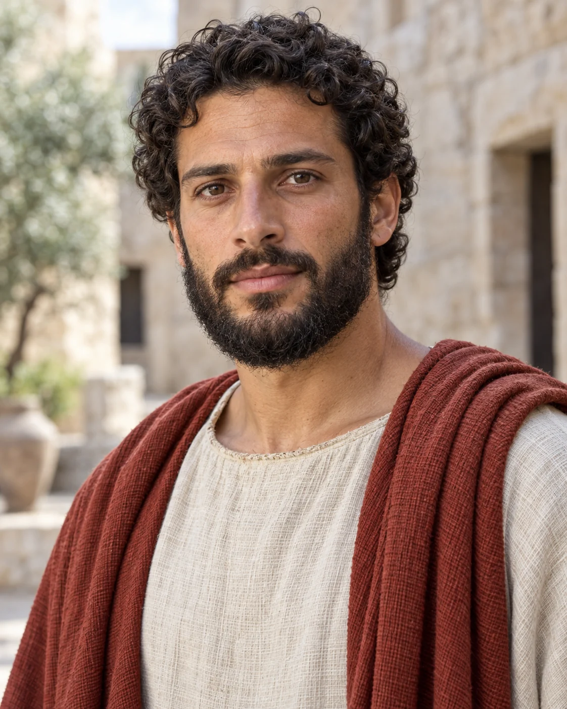 Photorealistic artistic reconstruction of Joash (king of Judah); exact appearance and garment details are uncertain.