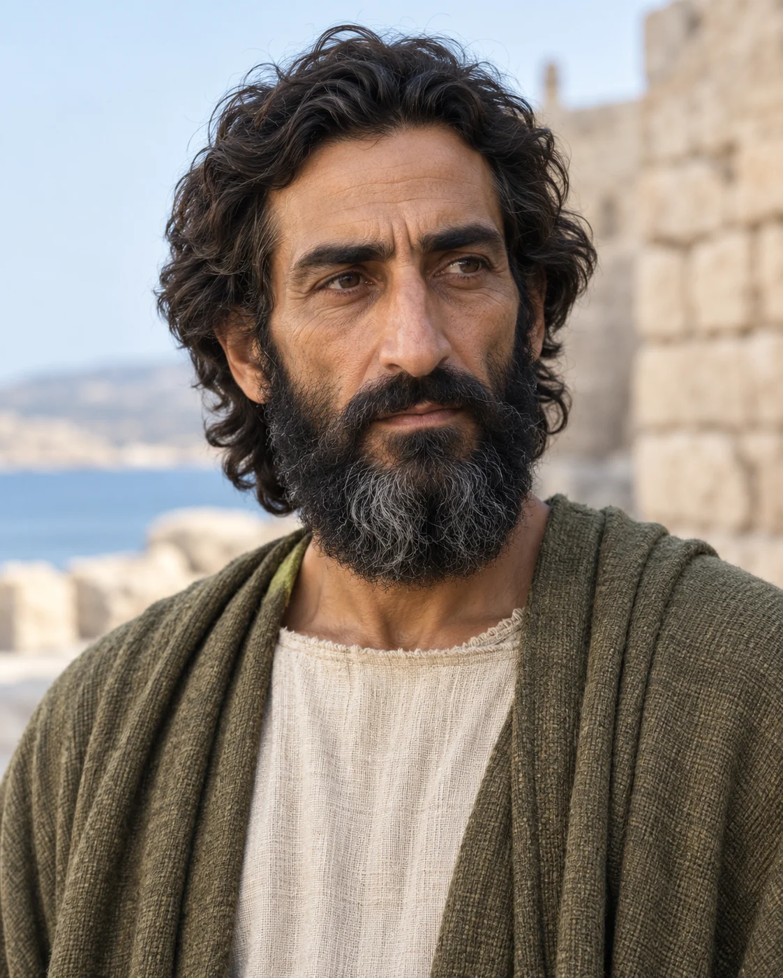 Photorealistic artistic reconstruction of Jonah; appearance and clothing details are uncertain.
