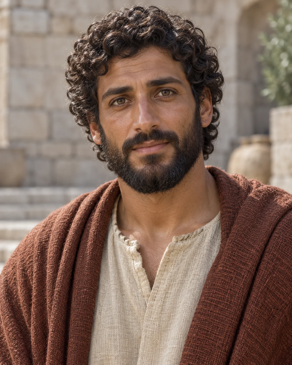 Photorealistic artistic reconstruction of Jonathan (son of Saul); exact appearance and garment details are uncertain.