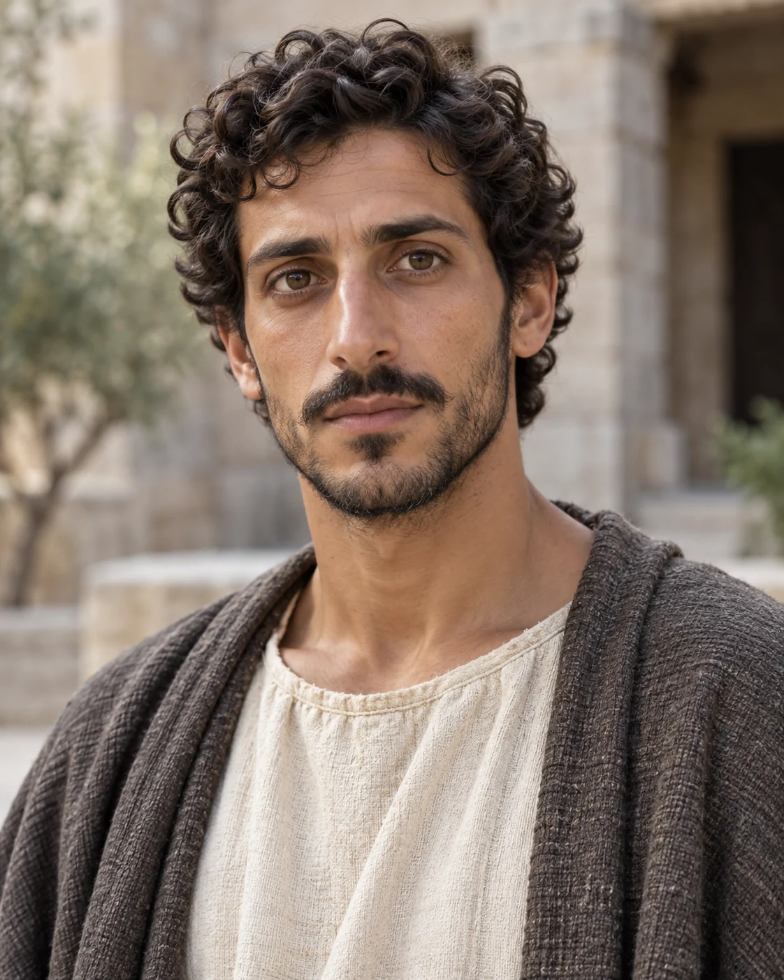 Photorealistic artistic reconstruction of Jotham (king of Judah); exact appearance and garment details are uncertain.