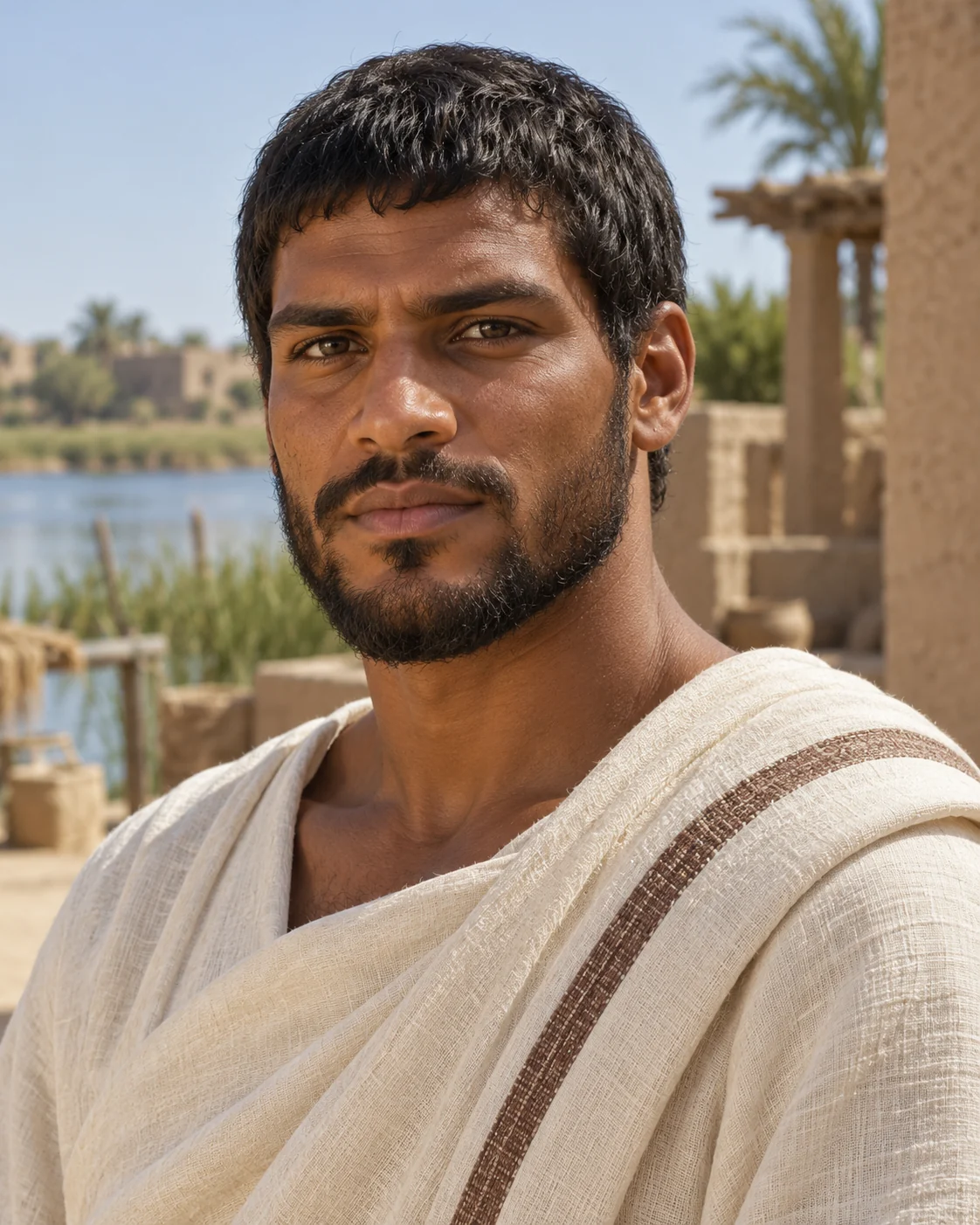 Photorealistic artistic reconstruction of Manasseh son of Joseph in historically informed clothing appropriate to the selected narrative setting.