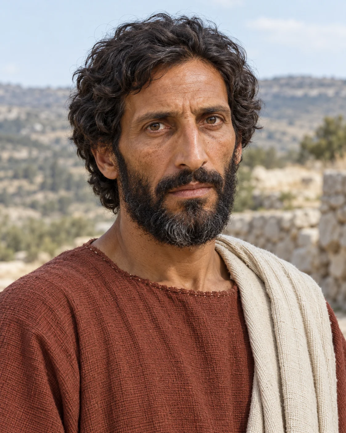 Photorealistic artistic reconstruction of Micah (the Morashtite); appearance and clothing details are uncertain.