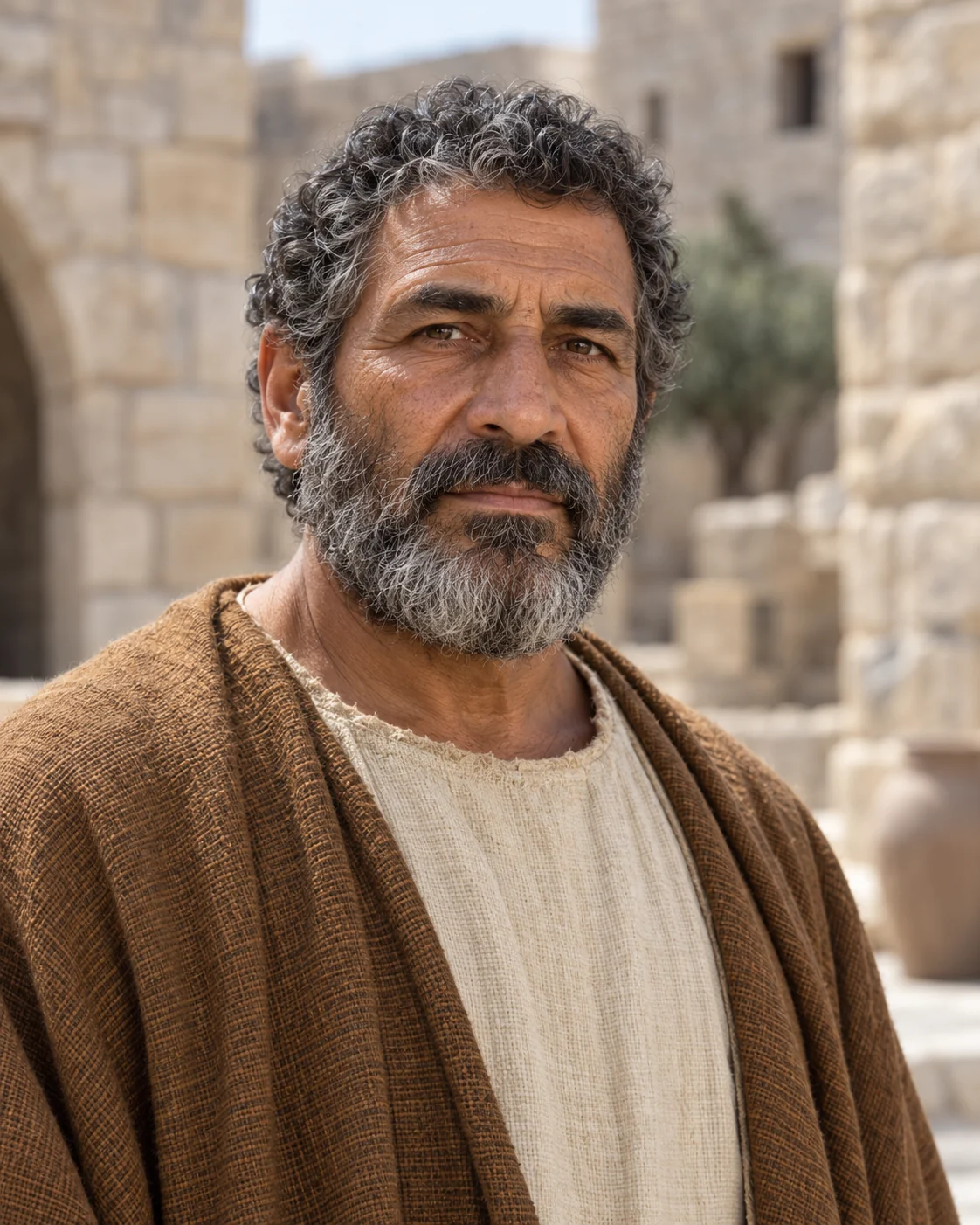 Photorealistic artistic reconstruction of Nathan (prophet); exact appearance and garment details are uncertain.