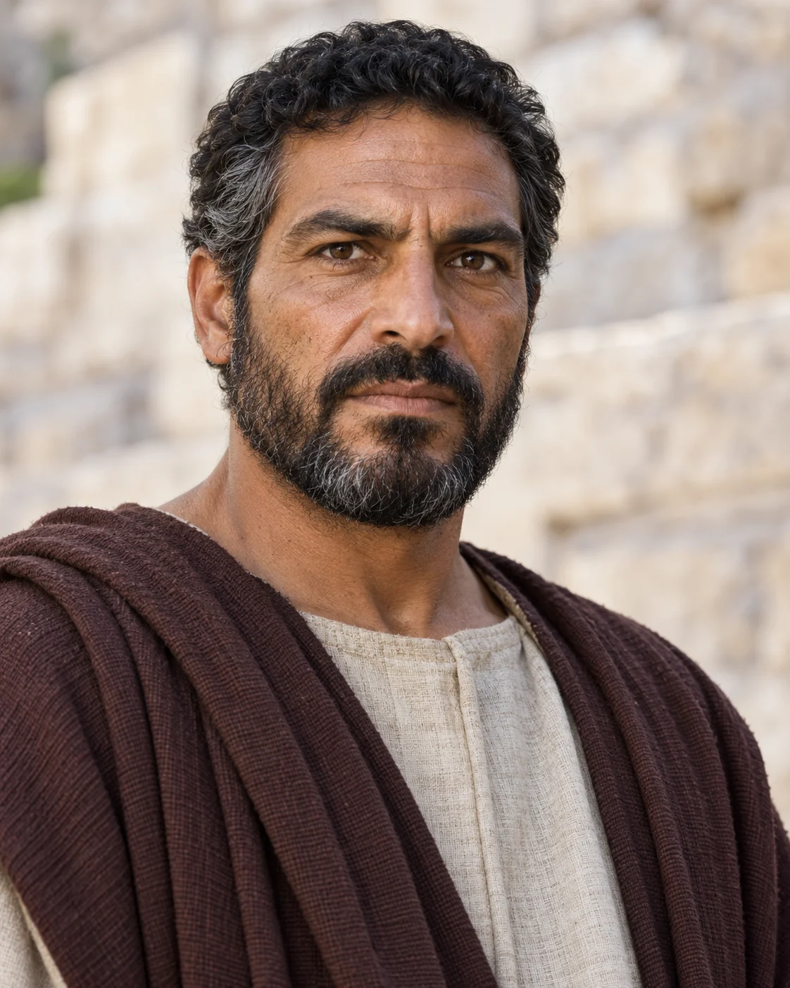 Photorealistic artistic reconstruction of Nehemiah; face and clothing details are uncertain.