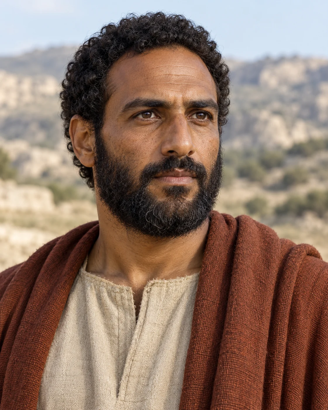 Photorealistic artistic reconstruction of Obadiah; appearance and clothing details are uncertain.