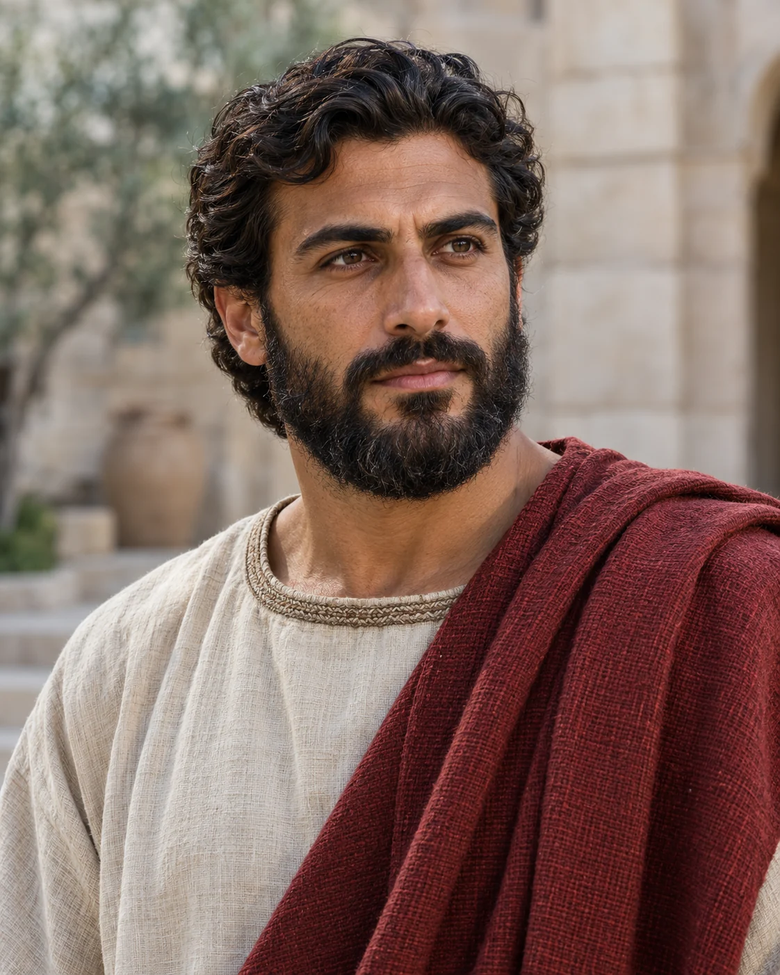 Photorealistic artistic reconstruction of Solomon; exact appearance and garment details are uncertain.