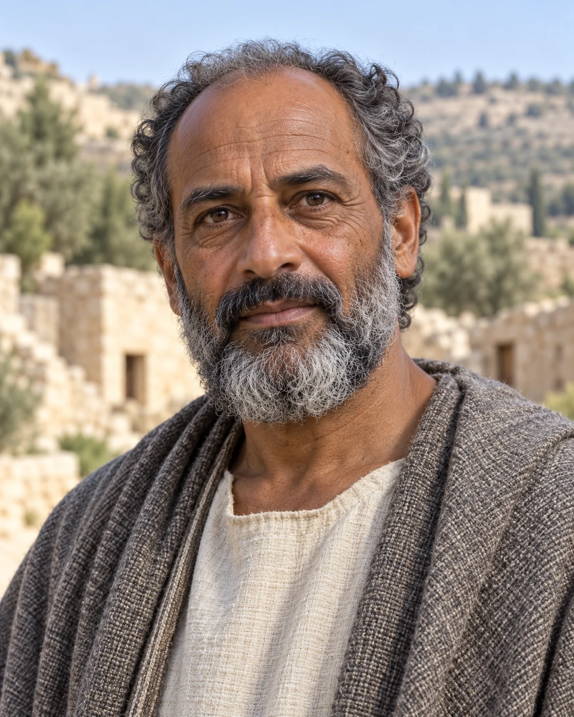 Photorealistic artistic reconstruction of Tola (judge); exact appearance and garment details are uncertain.